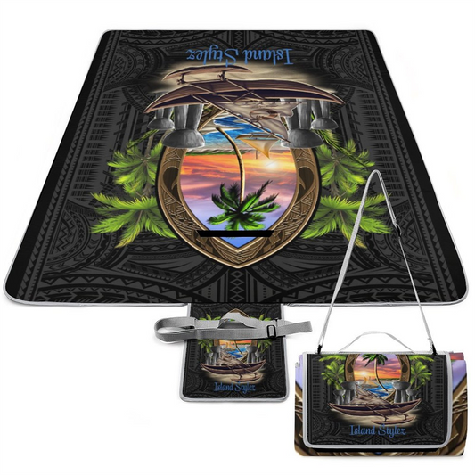 Guam Seal Latte Stone Picnic Mat