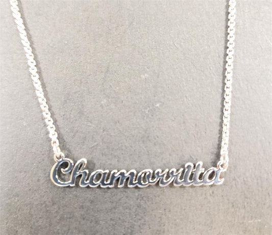 SILVER Plated Chamorrita Pendant & Chain Set