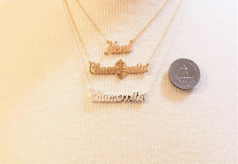 SILVER Plated Chamorrita Pendant & Chain Set