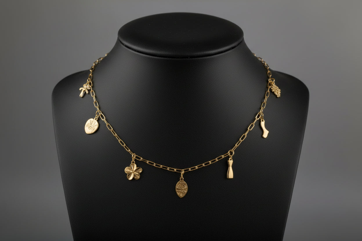 Charm pendant Gold Plating