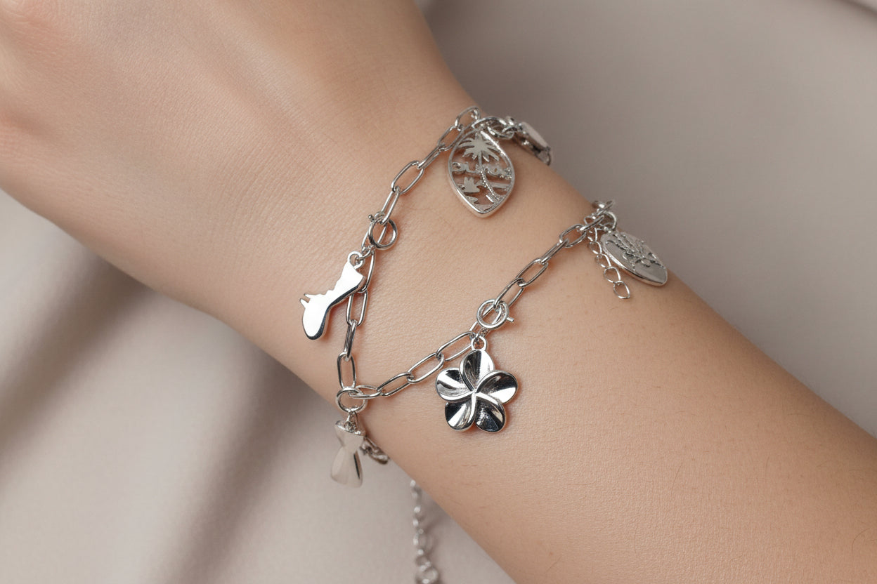 Charm Bracelet Sterling Silver