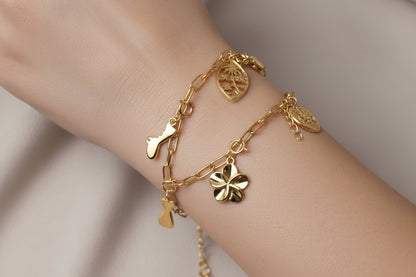 Charm Bracelet Gold Plating
