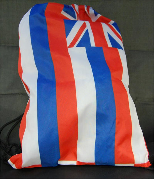 Hawaiian Flag Drawstring Backpack