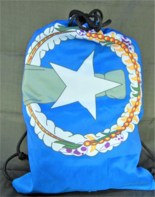 CNMI Flag Drawstring Backpack