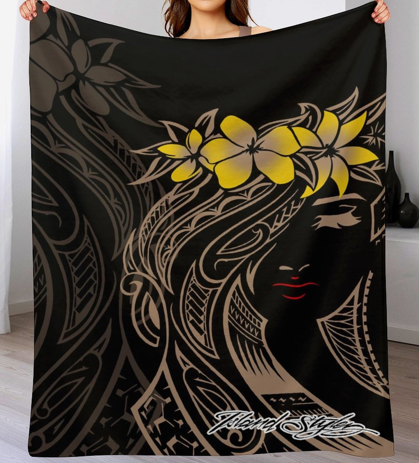 Island Girl Throw Blanket