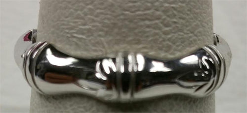 Bamboo Ring, Solid Silver