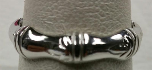 Bamboo Ring, Solid Silver