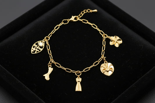 Charm Bracelet Gold Plating