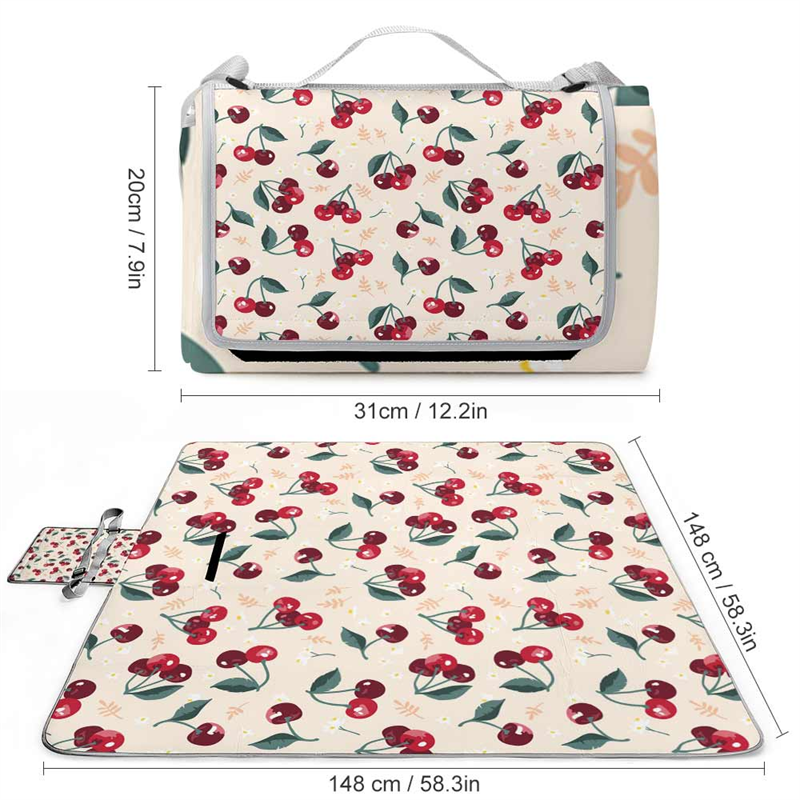 Guam Chief Picnic Mat (black tribal)