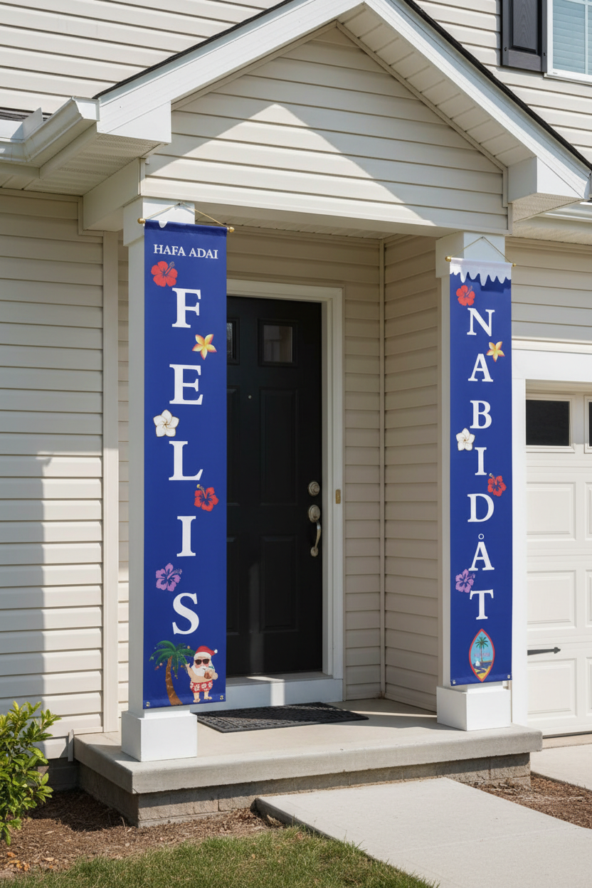 Felis Nabidat Chamorro Decorative Holiday Wall Treatment Panels