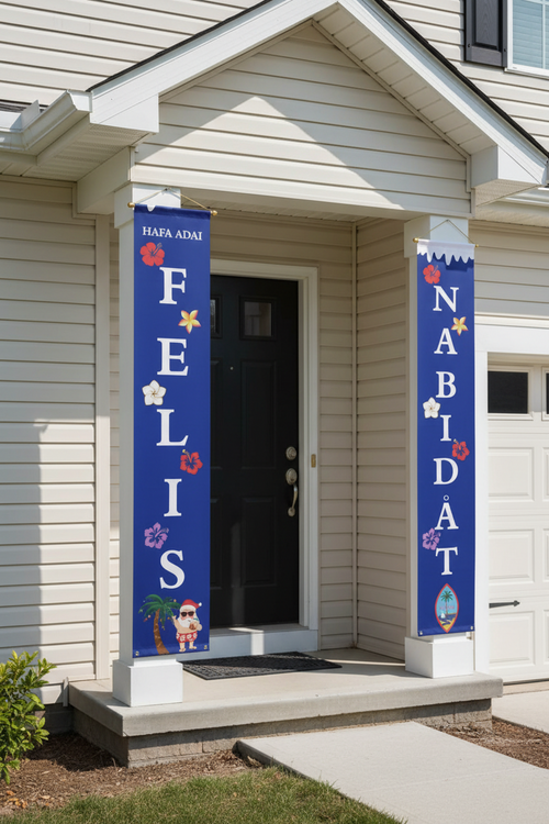 Felis Nabidat Chamorro Decorative Holiday Wall Treatment Panels