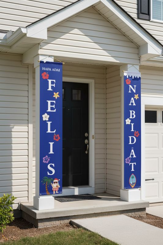 Felis Nabidat Chamorro Decorative Holiday Wall Treatment Panels