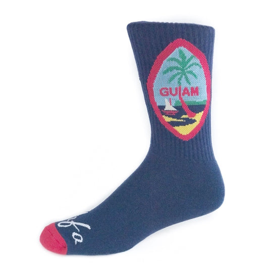 Guam Seal Crew Socks (multiple colors)