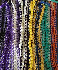 Graduation Ribbon Lei (multiple colors)
