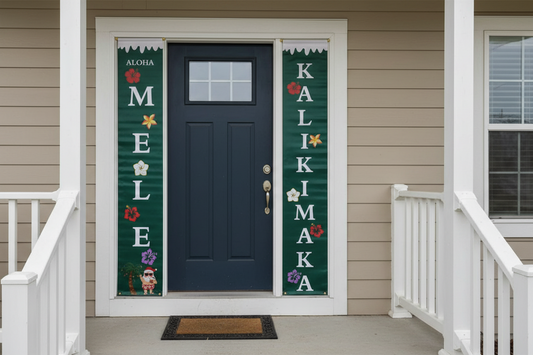 Mele Kalikimaka Hawaii Decorative Holiday Wall Treatment Panels