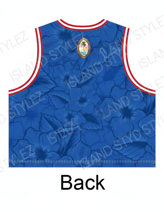 Women's Blue Chamorrita Crop top Jersey