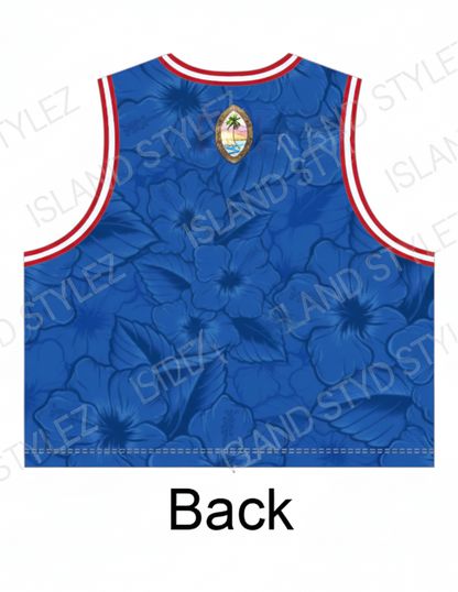 Women's Blue Chamorrita Crop top Jersey